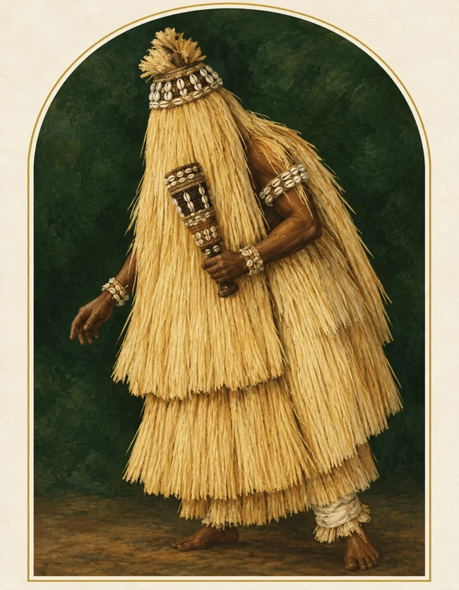 Representação artística de Omulú presente no ebook